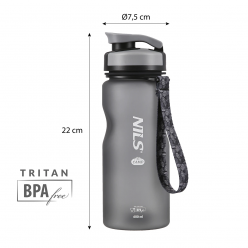 Бутылка для воды NC1740 Abisal BLACK TRITAN BOTTLE – бренд ABISAL, объём 600 мл, тритан BPA‑free, герметичный клапан, ручка, лёгкая, устойчива к температуре, можно в посудомойке.