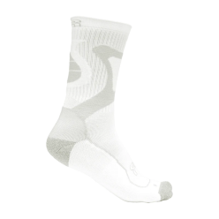 FRSO-N-WH-GY-M SEBA FR - NANO SPORT SOCKS - WHITE - 39-41