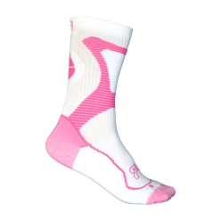 FRSO-N-WH-PK-M SEBA FR - NANO SPORT SOCKS - WHITE/PINK - 39-41