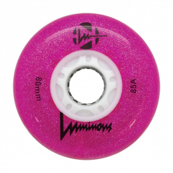 LUWL-LU80-GL-PK SEBA LUMINOUS - LED WHEELS - GLITTER PINK - 80mm/85A - x4