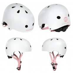 903282 Helmet Powerslide  Urban white-pink Size 58-61