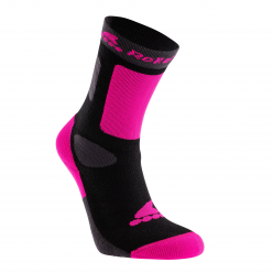 Детские носки Rollerblade 06A200007Y9 Rollerblade Kids socks Nero/rosa Size XS – мягкие, дышащие, антибактериальные, укреплённая стопа