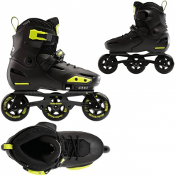 Роликовые коньки Rollerblade 072214001A1 APEX  3WD NERO/LIME Size 36-40 – колёса 3x110мм, жёсткость 85A, подшипники SG7, рама алюминий, скоростные