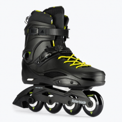 Роликовые коньки Rollerblade 07101500215 RB CRUESER NERO/GIALLO NEON  44.5 – колёса 4x80мм, жёсткость 85A, подшипники SG7, рама алюминий, универсальные