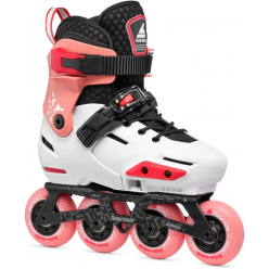 Роликовые коньки Rollerblade 86B0751510HD01 APEX PLATINO/CORALLO Size 37-40 – колёса 4x76мм, жёсткость 85A, подшипники SG7, рама алюминий