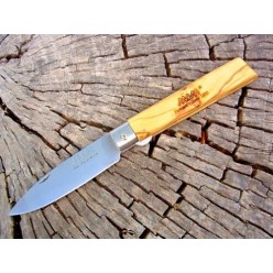 2137 MAM POCKET KNIFE WITH BLADE LOCK AND WITH OLIVE WOOD HANDLE