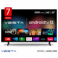 Smart TV Vesta LD32L7205	HD DVB-T/T2/C/Ci+, RAM 2G,WiFi 5Ghz+BT, AndroidTV 13