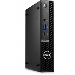 DELL OptiPlex 7020 MFF lntel® Core® i5-14500T (14 Cores / 24MB / 20T / up to 4.8GHz / 35W), 16GB (1X16GB) DDR5 SODIMM, M.2 512GB PCIe NVMe SSD, Intel Integrated Graphics, WiFi6E 2x2+BT5.3, TPM, NO ODD, KB216+MS116, PSU 90W, Win11Pro, 3Y Warranty, Black.
