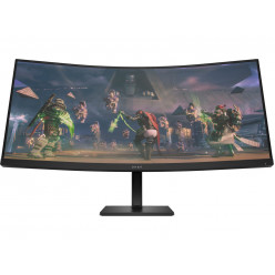 34.0- HP VA LED OMEN 34c Curved WQHD Gaming Black (1ms, 3000:1, 400cd, 3440x1440, 178°/178°, 2 x HDMI2.0, DisplayPort, 165Hz Refresh Rate, Curveture 1500R, Height adjustment, Audio Line-out, VESA)