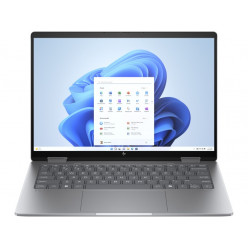 HP Envy 14 x360 Meteor Silver + W11H (14-fa0001ci), 14.0- 3K UWVA (2880x1800), OLED 400 nits Multitouch (AMD Ryzen 5 8640HS 6xCore 3.5-4.9 GHz, 16GB (on board) LPDDR5 RAM, 1TB PCIe NVMe SSD, AMD Radeon 760M, WiFi-7/BT5.4, HDMI, DP, USB-C, Backlit KB, 3cel