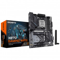 GIGABYTE X870 GAMING WF6, Socket AM5, AMD X870, 12Phases, Dual 4xDDR5-8200, APU AMD graphics, HDMI, 3xPCIe 4.0 X16, 4xSATA3, RAID, 3xM.2 PCIe 5.0, Realtek 7.1 HDA, 2.5GbE LAN, WiFi6/BT5.3, 2xUSB4, 1xUSB-C Gen2x2, 1xUSB3.2 Gen2, 5xUSB3.2, RGB Fusion 2.0, A