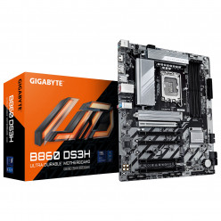 GIGABYTE B860 DS3H, Socket 1851, 11Phases, Intel® B860 (Ultra 2 Series CPU), CPU graphics, HDMI, DP, Dual 4xDDR5-9066, 5xPCIe X16 5.0, 4xSATA3, RAID, 2xM.2 5.0, 1xPCIe X1, Realtek 7.1 HDA, 2.5GbE LAN, 1xUSB-C 3.2Gen2x2, 1xUSB3.2Gen2, 3xUSB3.2(1C+2A), RGB 