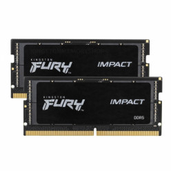 32GB (Kit of 2*16GB) DDR5-4800 SODIMM Kingston FURY® Impact DDR5, PC38400, CL38, 1Rx8, 1.1V, Intel XMP 3.0 (Extreme Memory Profiles)