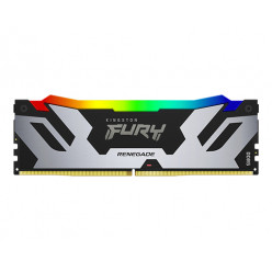 24GB DDR5-8400  Kingston FURY® Renegade Silver DDR5 RGB CUDIMM, PC67200, CL40, 1.45V, 1Rx8, Auto-overclocking, Symmetric SILVER Large heat spreader, Dynamic RGB effects featuring Kingston FURY Infrared Sync technology, Intel XMP 3.0 Ready  (Extreme Memory
