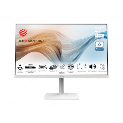 27.0- MSI IPS LED Modern MD272XPW White (1ms, 1000:1, 300cd, 1920x1080, 178°/178°, HDMI, DisplayPort, USB-C (Video, Data, Power), Reresh Rate 100Hz, Speakers 2 x 3W, USB Hub: 2 x USB2.0, Audio Line-out, Height Adjustment, VESA)