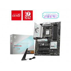 MSI B850 GAMING PLUS WIFI, Socket AM5, 15Phases, AMD B850, Dual 4xDDR5-8200, APU AMD graphics, 1xDP, 4xPCIe5.0 X16, 4xSATA3, RAID, 3xM.2 PCIe 4.0, 1xPCIe X1, ALC897 HDA/SPDIF, 1x5GbE LAN, WiFi7/BT, 2xUSB 3.2 Gen2(2C+1A), 6xUSB3.2(1C+5A), Mystic Light, ATX