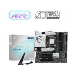 MSI B860M GAMING PLUS WIFI, Socket 1851, 15Phases, Intel® B860 (Ultra 2 Series CPU), CPU graphics, HDMI, DP, Dual 4xDDR5-8800, 4xPCIe X16 5.0, 4xSATA3, RAID, 4xM.2 5.0, ALC897 7.1, 5GbE LAN, WiFi7/BT, 1xTB4(USB-C), 2xUSB3.2Gen2(1C+1A), 7xUSB3.2(1C+6A), RG