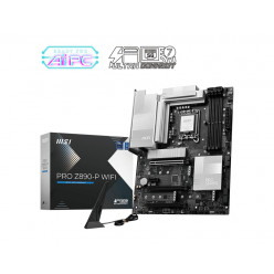 MSI PRO Z890-P WIFI, Socket 1851, 17Phases, Intel® Z890 (Ultra 2 Series CPU), CPU graphics, HDMI, DP, Dual 4xDDR5-9200, 3xPCIe X16 5.0, 4xSATA3, RAID, 4xM.2 5.0, 1xPCIe X1, ALC897 7.1, 5GbE LAN, WiFi7/BT, 1xTB4(USB-C), 1xUSB-C 3.2Gen2x2, 2xUSB3.2Gen2(A+C)