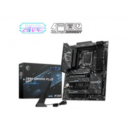 MSI Z890 GAMING PLUS WIFI, Socket 1851, 17Phases, Intel® Z890 (Ultra 2 Series CPU), CPU graphics, HDMI, DP, Dual 4xDDR5-9200, 3xPCIe X16 5.0, 4xSATA3, RAID, 4xM.2 5.0, 1xPCIe X1, ALC897 7.1, 5GbE LAN, WiFi7/BT, 1xTB4(USB-C), 1xUSB-C 3.2Gen2x2, 2xUSB3.2Gen