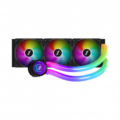 1STPLAYER MT 360 Infinite Space, 360mm Aluminum radiator, Illuminated tubes, Mirror Cooler head, up to 300W, Intel LGA 1851/1700/2011/2066/1200/115x & AMD AM5/AM4, 3x 120mm ARGB Hydro bearing fans: 600 - 1800RPM±10%, 82.61 CFM, 4-pin PWM, ARGB Pump: 2500 