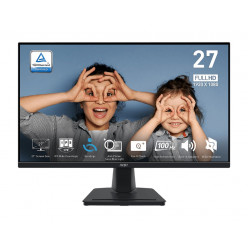 27.0- MSI IPS LED PRO MP275 Black (1ms, 1000:1, 300cd, 1920x1080, 178°/178°, VGA, HDMI, Refresh Rate 100Hz, HDR, Audio Line-in/out, Speakers 2 x 2W, VESA)