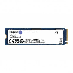 M.2 NVMe SSD 4.0TB Kingston NV2, Interface: PCIe4.0 x4 / NVMe1.3, M2 Type 2280 form factor, Sequential Reads 3500 MB/s, Sequential Writes 2800 MB/s, Phison E19T controller, TBW: 1280TB, 3D QLC NAND flash