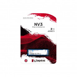 M.2 NVMe SSD 2.0TB Kingston NV3, Interface: PCIe4.0 x4 / NVMe1.3, M2 Type 2280 form factor, Sequential Reads 6000 MB/s, Sequential Writes 5000 MB/s, SMI SM2268XT2/ Phison E27T controller, TBW: 640TB, 3D BiCS6 TLC/ QLC NAND flash