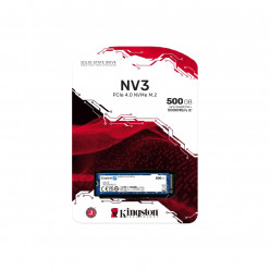 M.2 NVMe SSD 500GB Kingston NV3, Interface: PCIe4.0 x4 / NVMe1.3, M2 Type 2280 form factor, Sequential Reads 5000 MB/s, Sequential Writes 3000 MB/s, SMI SM2268XT2/ Phison E27T controller, TBW: 160TB, 3D BiCS6 TLC/ QLC NAND flash