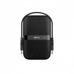 2.5- External HDD 1.0TB (USB3.1)  Silicon Power Armor A60, Black, Rubber + Plastic, Military-Grade Protection MIL-STD 810G,  IPX4 waterproof, Advanced internal suspension system keeps the hard drive safe from drops and bumps