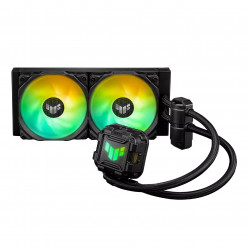 ASUS Liquid Cooler TUF GAMING LC II 240 ARGB, 240mm radiator, Socket Intel LGA 1700,1200,115x & AM5/AM4, 2x TUF Gaming 120mm ARGB PWM fans: 120x120x25mm, 800-2000rpm, 29 dBA, 67CFM, Decoupled Low-Noise Pump, Sleeved Rubber Tubing 400mm, PWM-Controlled Pum