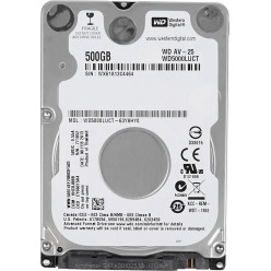 2.5- HDD 500GB  Western Digital WD5000LUCT, AV-25™, 5400rpm, 16MB, 7mm, SATAII, NP