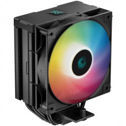 DEEPCOOL Cooler -AG400 DIGITAL BK ARGB-, Gammaxx Series, Intel Socket LGA1851/1700/1200/115x & AMD AM5/AM4, up to 220W, 1x ARGB fan:120x120x25mm, 500~2100 RPM±10%, <31.6 dB(A), 75.89 CFM, 4-pin PWM, Hydro Bearing, 4x 6mm Heatpipes direct contact, with a s