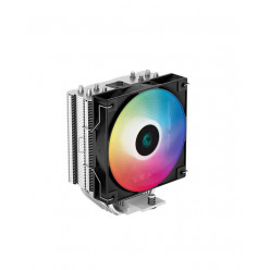 DEEPCOOL Cooler -AG400 LED-, Gammaxx Series, Intel Socket LGA1851/1700/1200/115x & AMD AM5/AM4, up to 220W, 1x PWM RGB Fan:120x120x25mm, 500~2000 RPM±10%, <31.6 dB(A), 75.89 CFM, 4-pin PWM, Hydro Bearing, 4x 6mm Heatpipes direct contact