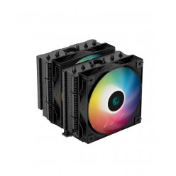 DEEPCOOL Cooler -AG620 BK ARGB-, Gammaxx Series, Intel Socket LGA2066/2011/1851/1700/1200/115x & AMD AM5/AM4, up to 260W, Dual-Tower, 2x ARGB PWM fans :120x120x25mm, 300~1850 RPM±10%, <29.4 dB(A), 67.88 CFM, 4-pin PWM, Fluid Dynamic Bearing, 6x 6mm Cooper