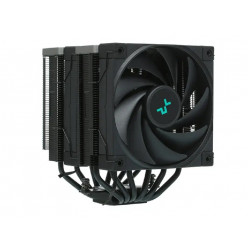 DEEPCOOL Cooler -AK620 ZERO DARK-, Intel Socket LGA2066/2011/1851/1700/1200/115x & AMD AM5/AM4, up to 260W, Dual-Tower, 2x 120mm FDB FK120 fans:120x120x25mm, 500~1850 RPM±10%, <28 dB(A), 68.99 CFM, 4-pin PWM, Fluid Dynamic Bearing, Cooper Base, 6x 6mm Coo