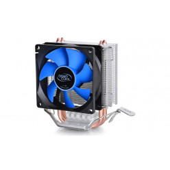 DEEPCOOL Cooler -Ice Edge Mini FS V2.0-, Socket LGA1851/1700/1200/115x & AM5/AM4, up to 100W, 80х80х25mm, 2200rpm, <24.7dBA, 25.1CFM, 3 pin, Hydro Bearing, 2x 6mm heatpipes direct contact