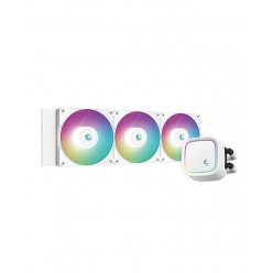 DEEPCOOL Liquid Cooler  -LE720 WH-, 360mm radiator, Anti-Leak Technology, Socket LGA1851/1700/1200/115x & AM5/AM4, up to 250W, 3x120mm  ARGB PWM fans, Led mirror cap, Fans: 500~2250rpm, 17.6~32.9dBA, 85.85CFM, 4pin PWM, Pump: 2550rpm, 17.8dBA, Hydro Beari