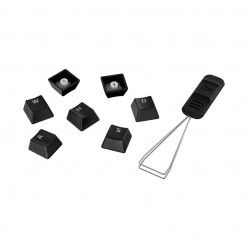 Полный набор клавишных колпачков HYPERX — PBT, черные, RU, 104 клавиши, прочный материал PBT