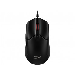 Игровая мышь HYPERX Pulsefire Haste 2, черная, сверхлегкая, шестиугольная конструкция, разрешение 400–26 000 точек на дюйм, 4 предустановки точек на дюйм, сенсор HyperX 26K, светодиодная RGB-подсветка, кабель HyperFlex 2, USB, 53 г