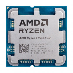 AMD Ryzen™ 9 9950X3D, сокет AM5, 4,3–5,7 ГГц (16 ядер/32 потока), кэш-память L2 16 МБ + кэш-память L3 128 МБ, графика AMD Radeon™, 4 нм, 170 Вт, Zen5, разблокированный, лоток