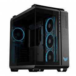 Корпус ASUS TUF GAMING HORIZON TG ARGB, без блока питания, панорамный дизайн, закаленное стекло, вертикальная установка VGA, 3 вентилятора ARGB MR120, 1 вентилятор ARGB 120 мм, ARGB-концентратор, USB-C 3.2Gen2x2, 2 порта USB3.2, 1 аудиоразъем, 12 кг, ATX