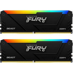 Память RAM Kingston FURY® Beast DDR4 RGB 64 ГБ (комплект 2*32 ГБ) DDR4-3600