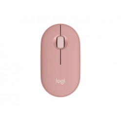 Беспроводная мышь Logitech Pebble M350s Tonal Rose, компактная, Bluetooth, 400–4000 точек на дюйм