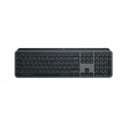 Клавиатура Logitech Wireless MX Keys S с подсветкой, технология Wireless Unifying 2,4 ГГц, Bluetooth LE, аккумуляторная, UKR, графитовый цвет