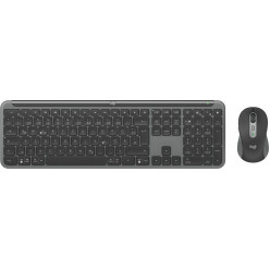 Клавиатура и мышь Logitech Signature Slim Combo MK950 — GRAPHITE, мышь с 6 кнопками, международный стандарт США — 2,4 ГГц/BT