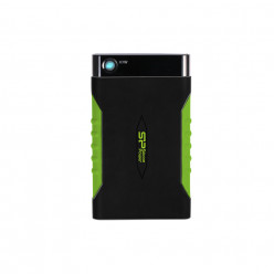 Внешний жёсткий диск 2,5 дюйма, 1,0 ТБ (USB3.1), Silicon Power Armor A15, чёрный/зелёный, военная защита