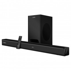 Саундбар SVEN SB-2400DD с беспроводным сабвуфером, 400 Вт, Bluetooth, USB, AUX, HDMI, SPDIF, пульт ДУ, поддержка Dolby Digital Plus, LED-дисплей, черный