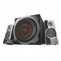 Комплект акустики Trust Gaming GXT 38 Tytan 2.1 Ultimate Bass, деревянный сабвуфер для насыщенного и мощного звука, 120 Вт — черный