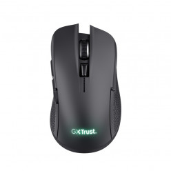 Игровая мышь Trust GXT 923 Ybar, беспроводная, RGB, 200–7200 точек на дюйм, 6 программируемых кнопок, 2,4 ГГц, 10 м, 50 часов автономной работы, черная