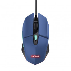 Игровая мышь Trust GXT 109B FELOX с разноцветной светодиодной подсветкой, макс. 6400 точек на дюйм, 6 программируемых кнопок, USB 1,5 м, синяя